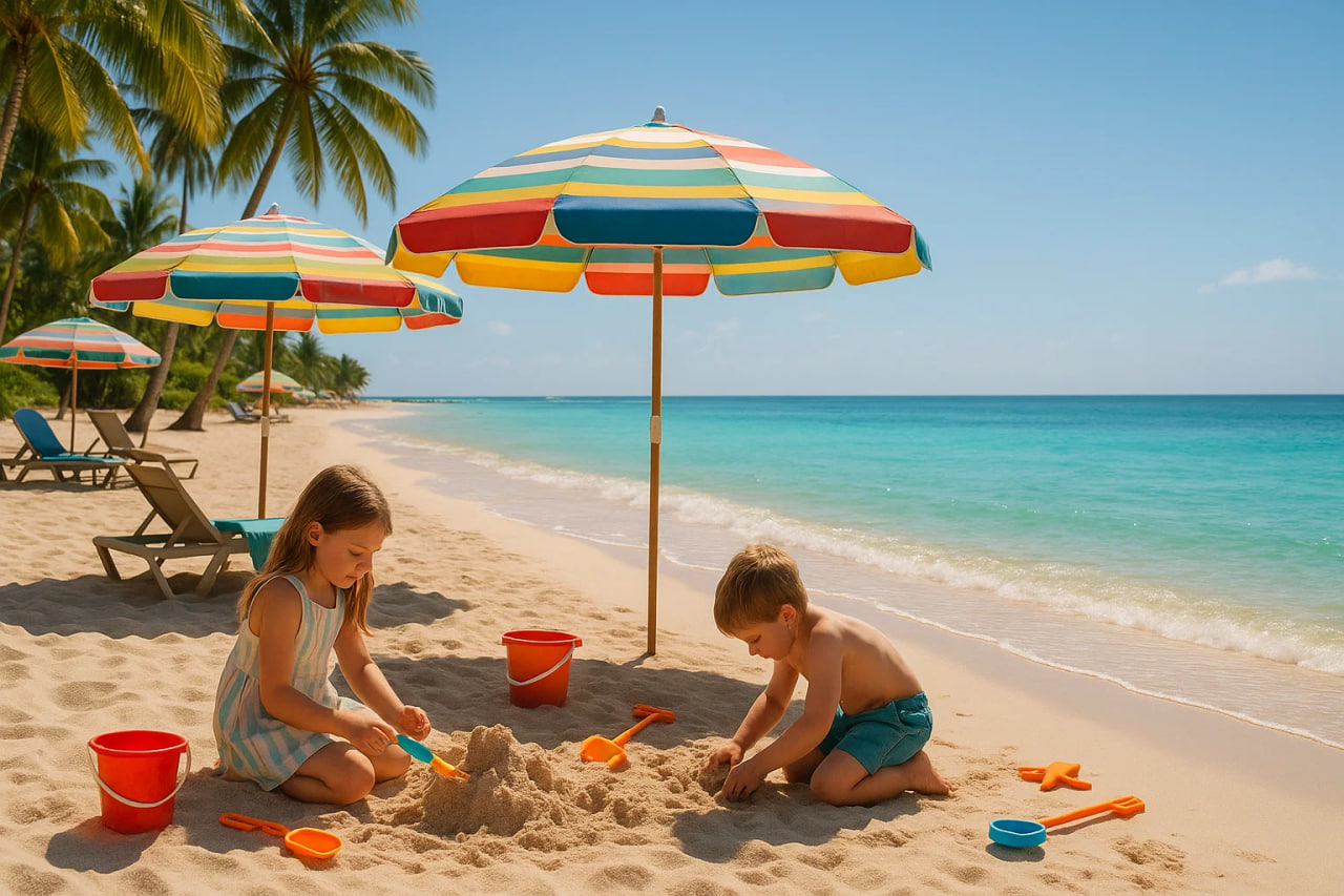 Чем занять детей на пляже: