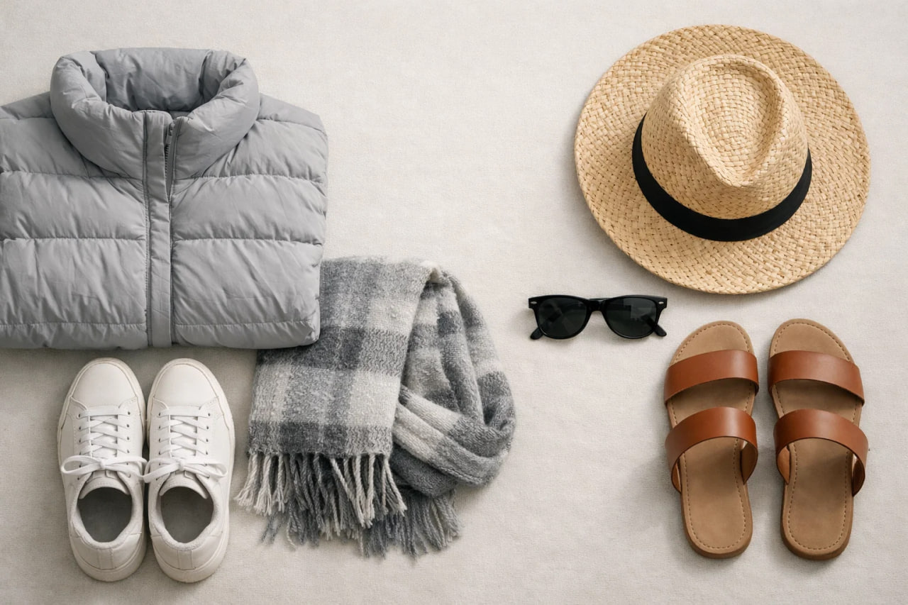 Как одеться в самолёт, если вы летите из зимы в лето